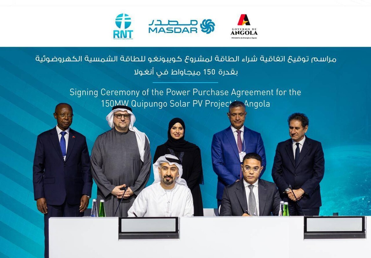 Masdar Signs Agreement for Solar Project Development in Angola